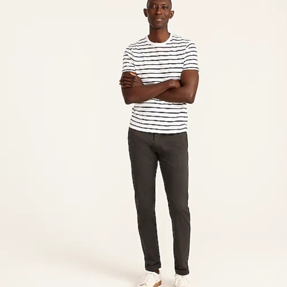 J crew 484 slim fit chino pants black 36